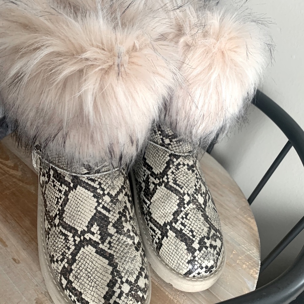 Furry boots